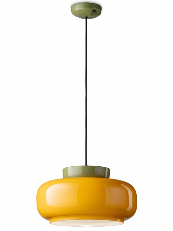 Suspension en céramique et verre - Bauhaus Disc Orb - Maracanã