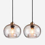Charger l'image dans la visionneuse de galerie, Modern Rustic Glass Pendant Light for Dining Room