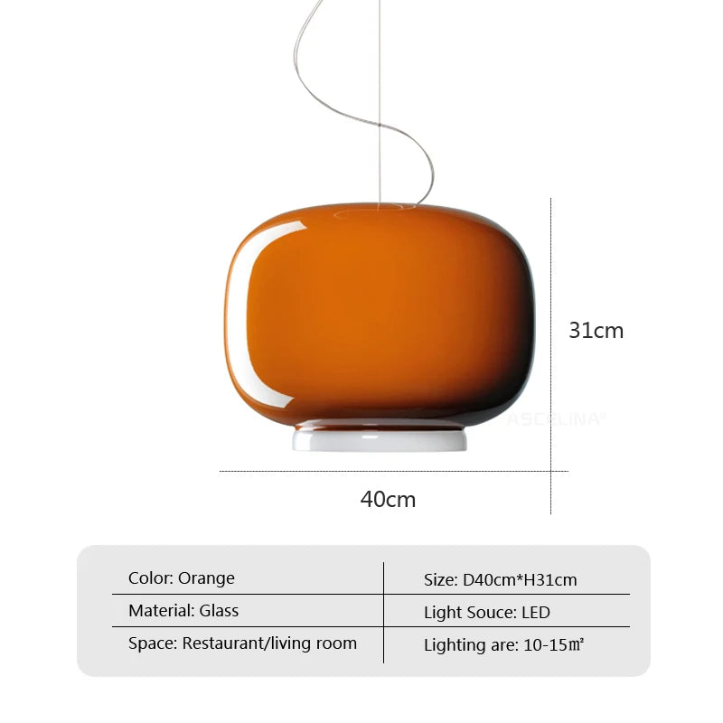 Chouchin Hängeleuchte Moderne LED Glas Pendellampe