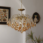 Load image into Gallery viewer, Vintage Sumptuous Teardrop Crystal Chandelier
