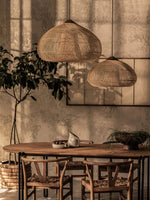 Bild in Gallery-Viewer laden, Woven Rattan Wood Plug-In Pendant Light