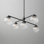 Load image into Gallery viewer, Glorica Glass Frosted Glass Globe Chandelier - Brass Modern Lighting for Living Room
