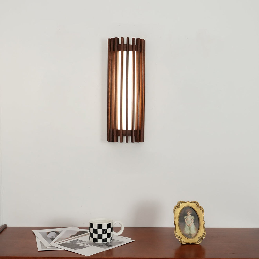 Lámpara de pared Regina de nogal