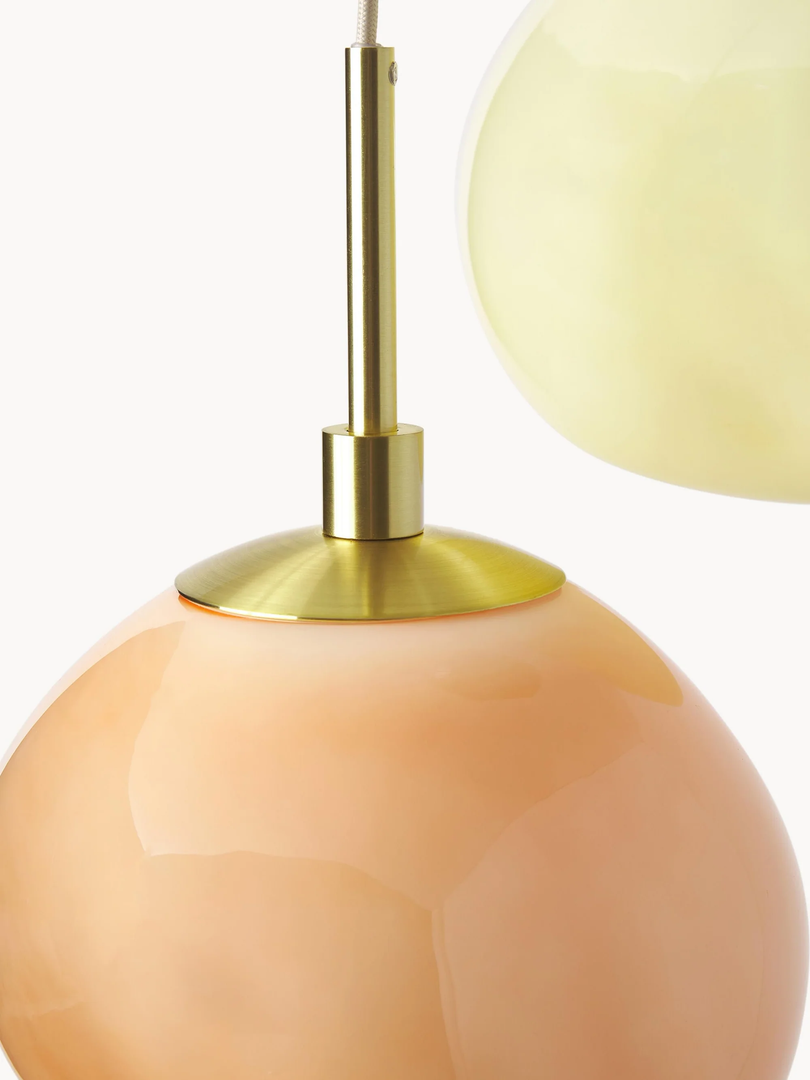Suspension en verre opale Coloria – Design moderne et élégant pour salon, chambre et couloir