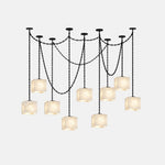 Bild in Gallery-Viewer laden, Frosted Alabaster Multi-Light Hardwired Chandelier