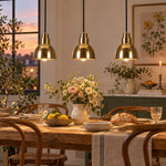 Load image into Gallery viewer, Industrial Brass Adjustable Pendant Lamp