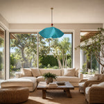 Load image into Gallery viewer, Sculptural Woven Fabric Pendant Lamp