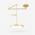 Load image into Gallery viewer, Gold 50 cm movable round pendant light