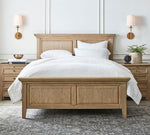 Cargar imagen en el visor de la Galería, Aplique de pared Rowan Classic Linen - Lámpara de latón con pantalla de tela
