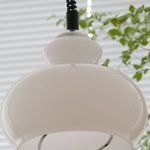 Bild in Gallery-Viewer laden, Lunea Nordische Verstellbare Retro Creme Glas Pendelleuchte