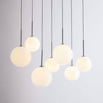 Bild in der Galerieansicht laden, Selvion Eleganter 7-Licht Kugel Kronleuchter – Glas Pendelleuchte
