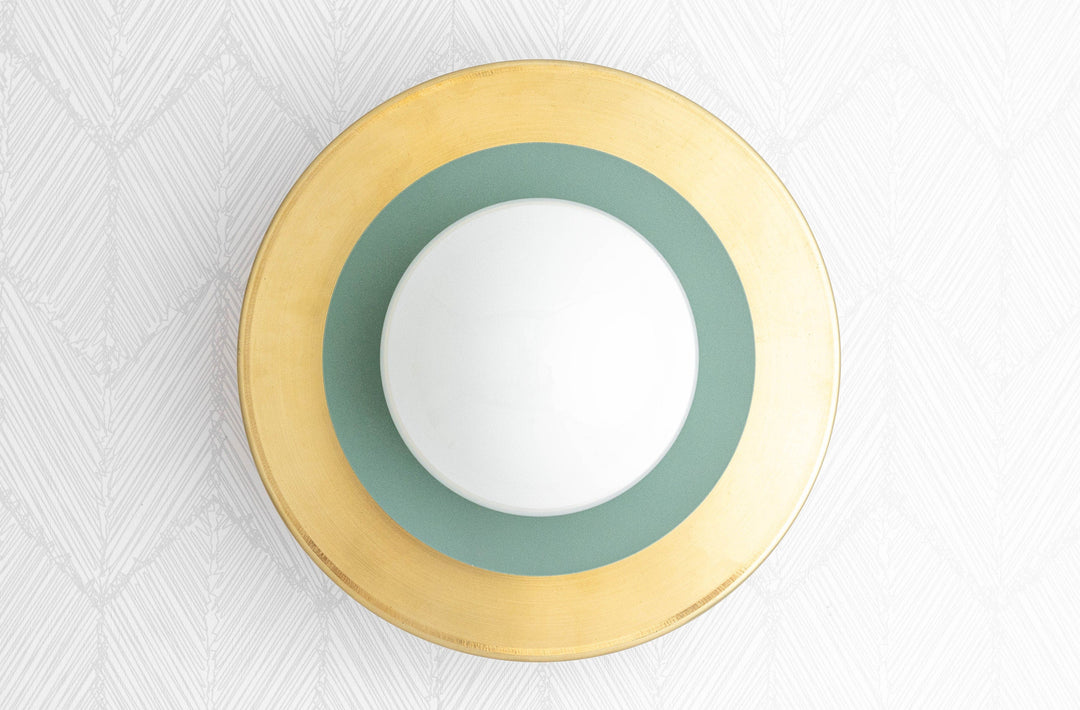 Artivo Modern Layered Globe Ceiling Light with Brass Finish for Living Room, Bedroom and Bathroom