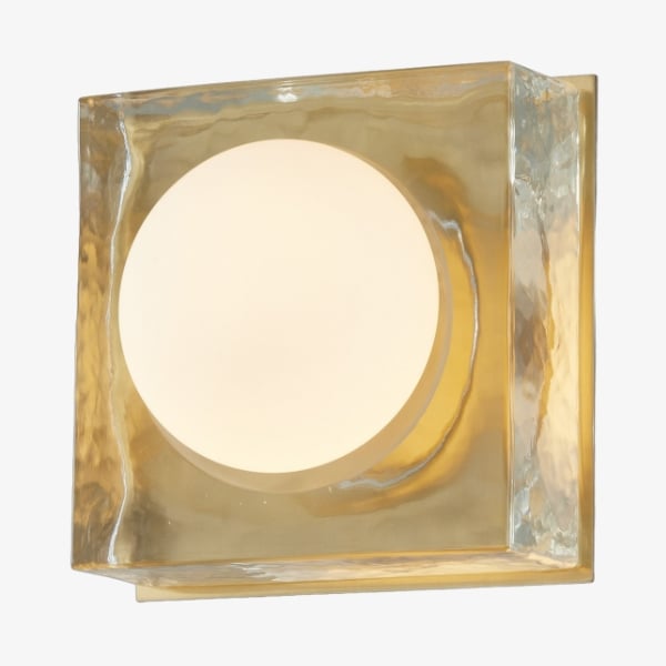 Aplique de Pared de Vidrio Ópalo Vellaro - Iluminación Minimalista Moderna para Cocina