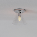Cargar imagen en el visor de la Galería, Lámpara de techo Conica Cone Flush Mount: lámpara de techo de cristal para espacios modernos
