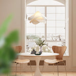 Load image into Gallery viewer, Ethereal Bloom French Floral Pleated Fabric Pendant Light
