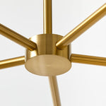 Load image into Gallery viewer, Conica Modern Glass Cone Chandelier – Sculptural 5 Light Brass Design
