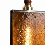 Bild in Gallery-Viewer laden, Amber textured glass shade detail