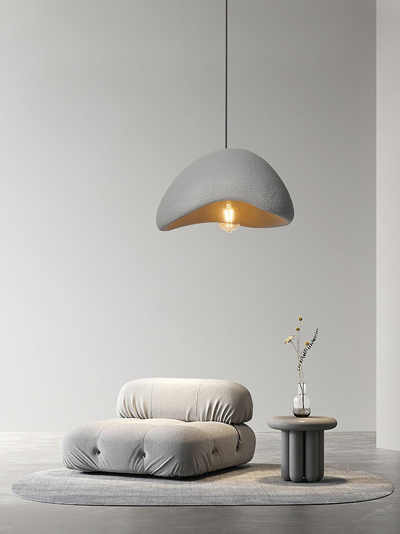 Curved Polystyrene Plug-In Pendant Light