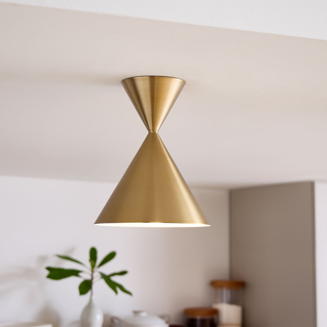 Lámpara de techo semiempotrada Brivana - Iluminación moderna para el hogar