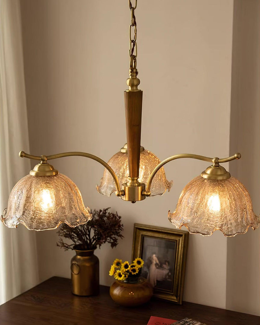 Lustre vintage en verre de Murano