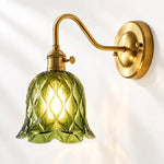 Cargar imagen en el visor de la Galería, Japanese Ruffle Glass Wall Lamp