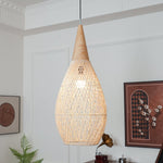 Bild in Gallery-Viewer laden, Woven Rattan Wood Plug-In Pendant Light