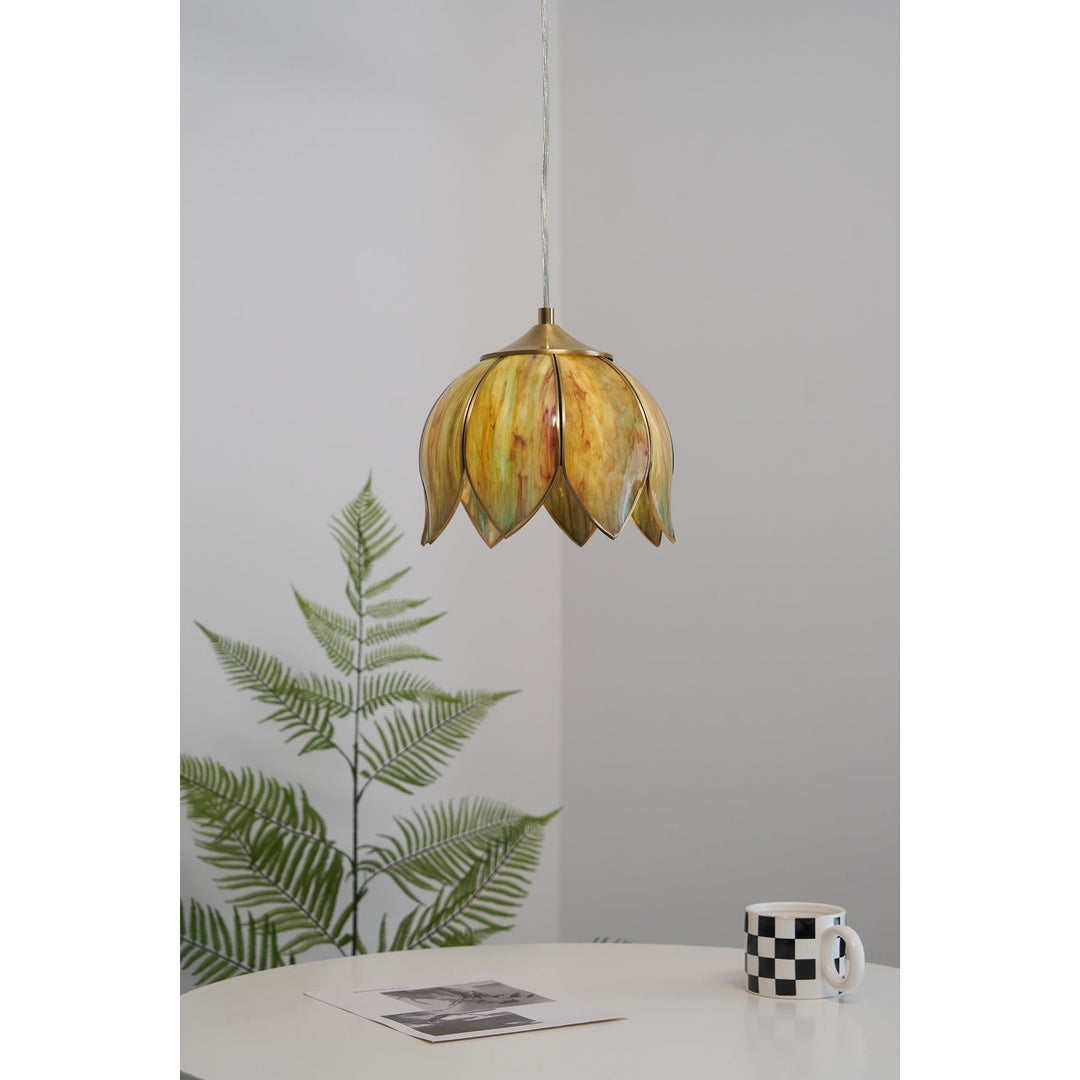 Lampe à suspension rétro Lotus