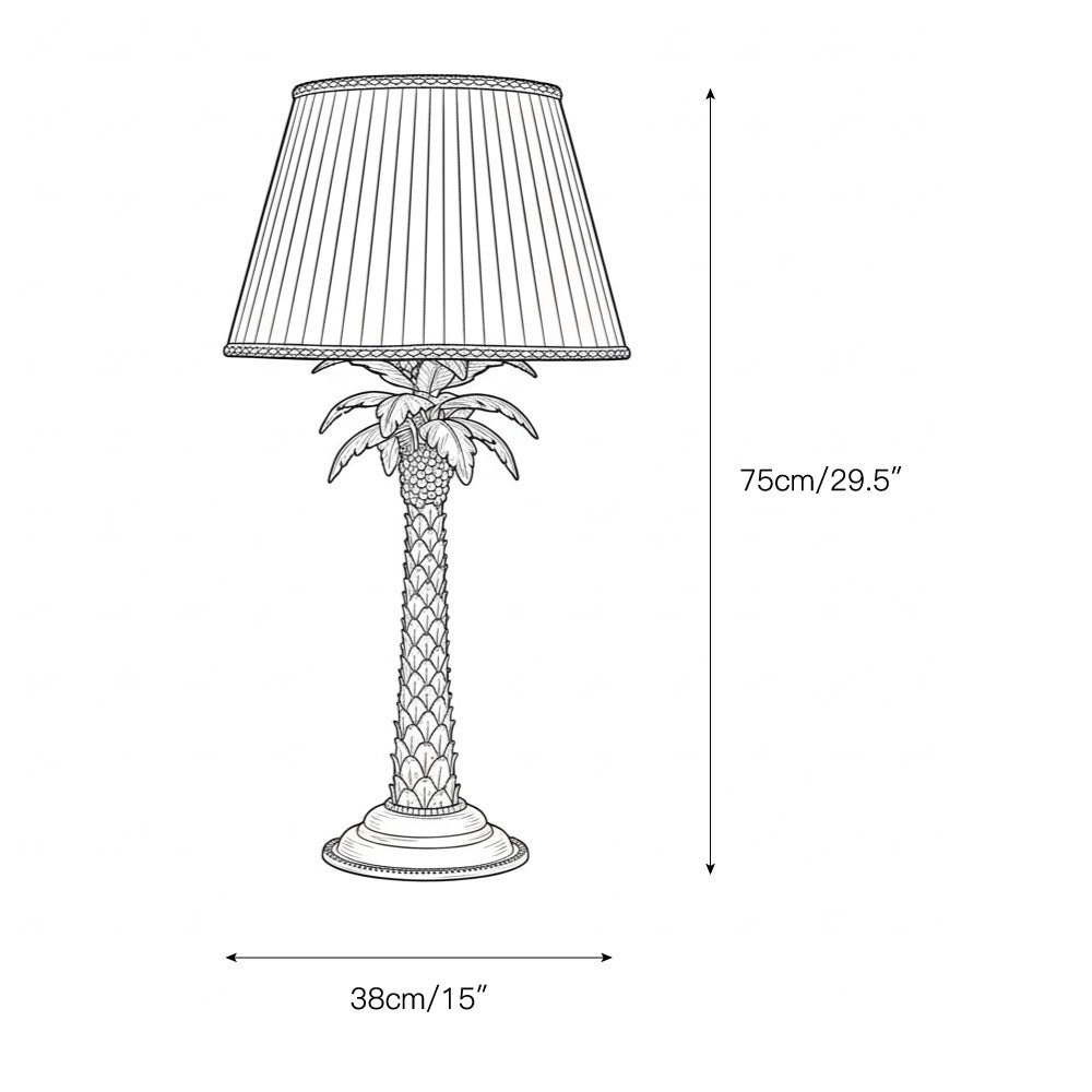 Lampe de table Palmier