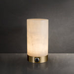 Bild in Gallery-Viewer laden, Totem Alabaster Tischlampe (eingebauter Akku)