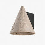 Load image into Gallery viewer, Natural Travertine Cone Wall Sconce