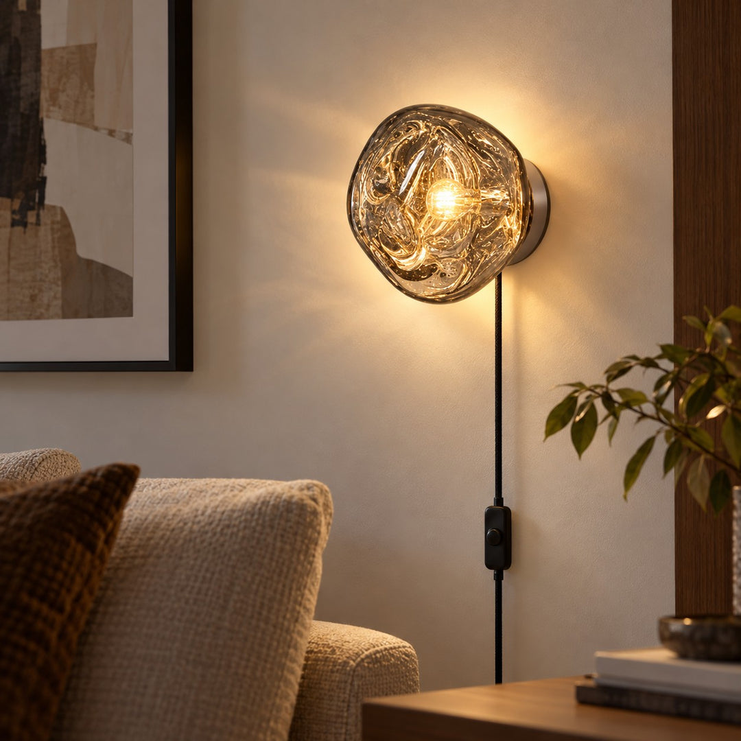 Molten Acrylic Plug-In Wall Light