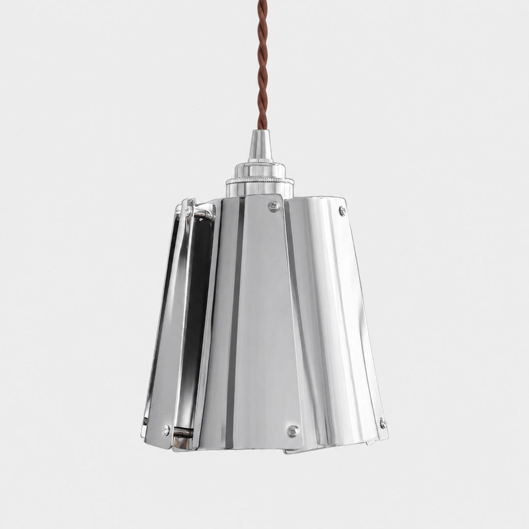 Vintage-Pendelleuchte aus Metall mit mehrlagigem Schirm