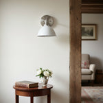 Bild in der Galerieansicht laden, Conique Metal  Wall Sconce - White Metal Shade - Industrial Modern Lighting
