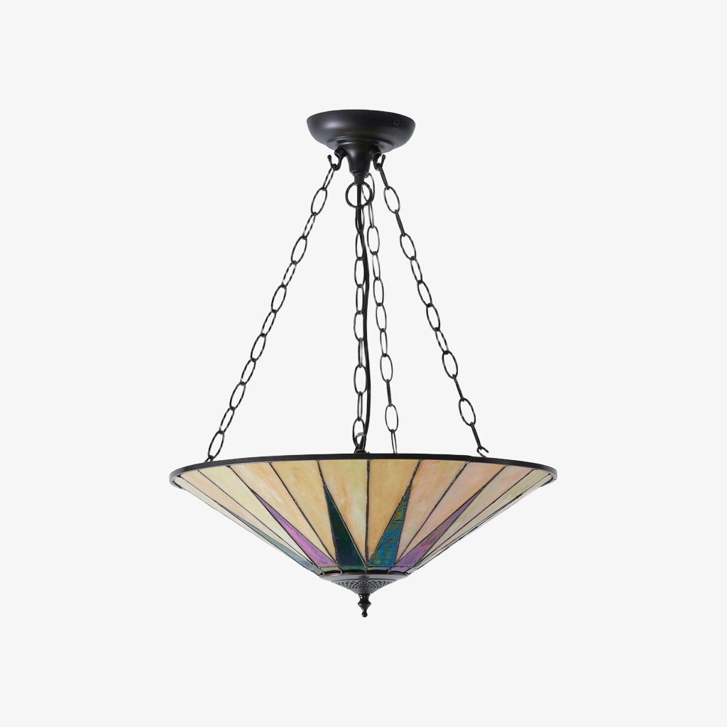 TF Colored Star Ceiling Light - Vintage Glass for Dining Rooms and Living Rooms