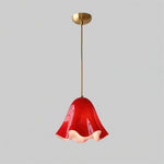 Charger l&#39;image dans la visionneuse de galerie, Bellina Wave-Edge Glass Pendant Lamp — Organic Contemporary Style for Dining &amp; Living
