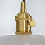 Charger l'image dans la visionneuse de galerie, Polished Brass Domed Glass Plug-In Pendant
