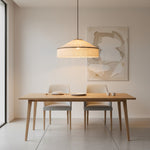 Bild in Gallery-Viewer laden, Beige Pleated Fabric Fringe Plug-In Pendant