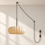 Bild in Gallery-Viewer laden, White Fabric Plug-In Pendant Lamp