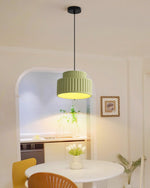 Charger l&#39;image dans la visionneuse de galerie, Lampe suspendue en résine de style nordique traditionnel orange câblée
