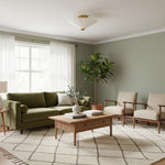 Bild in Gallery-Viewer laden, Mivie Schlanke Aufbaulampe – Vintage geripptes Glas und Champagnerbronze für moderne Wohnzimmer