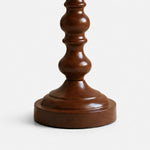 Bild in Gallery-Viewer laden, Close view of the gourd-shaped wood lamp base
