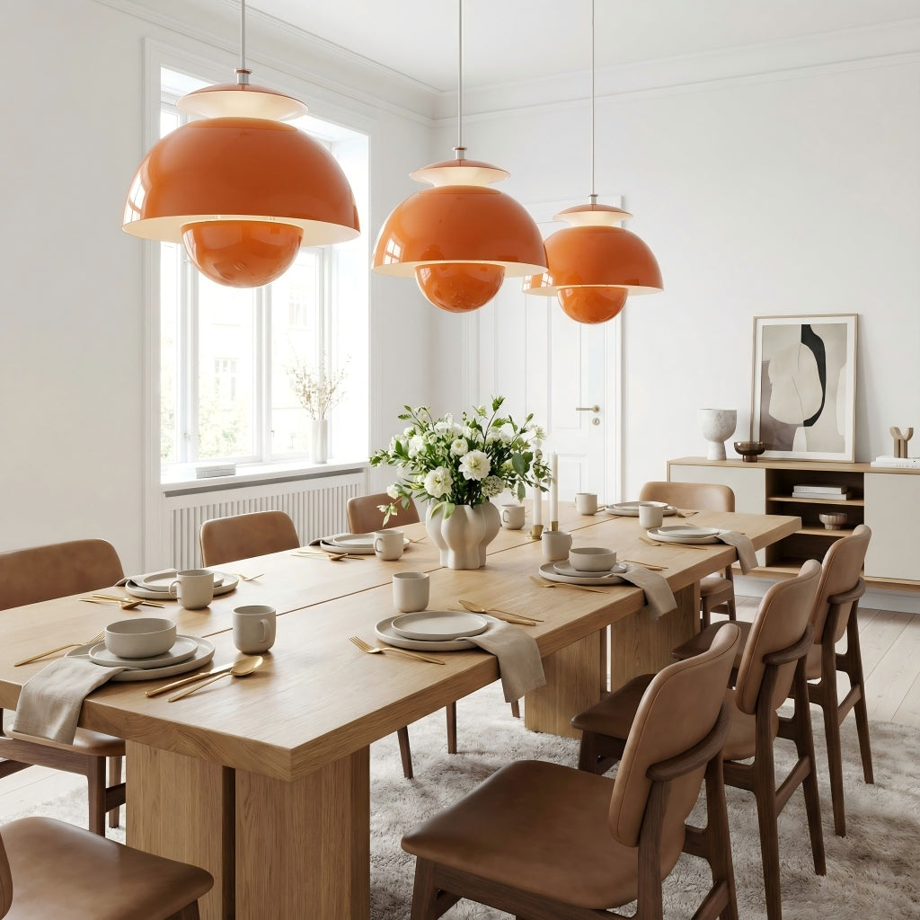 Suspension florale en métal sculptural Orin Nordic, adaptée aux chambres, cuisines et salons.