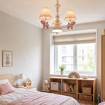 Cargar imagen en el visor de la Galería, Pink chandelier in a nursery room setting