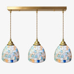 Charger l'image dans la visionneuse de galerie, Colorful Capiz Shell Glass Pendant Light