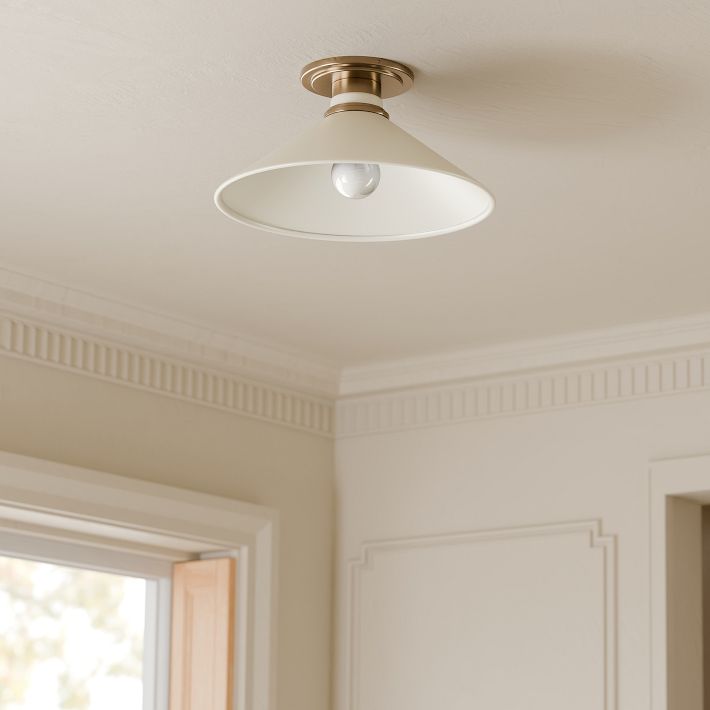 Aurenza Flush Mount: Lámpara de techo rústica con un diseño sencillo y elegante