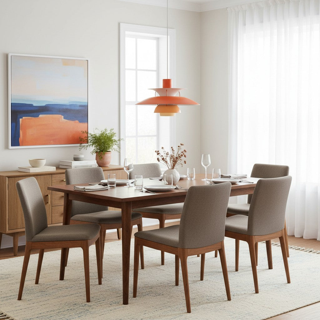 Layora Moderne Skandinavische Hängelampe – Mehrfarbiges Aluminium-Design für Ess- und Wohnzimmer N38