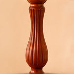 Load image into Gallery viewer, Carved wooden table lamp stem detail