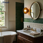 Load image into Gallery viewer, Coloria Minimalist Curved Glass Shade Wall Sconce — Contemporary Vintage Style Wall Light for Living Areas and Hotels
