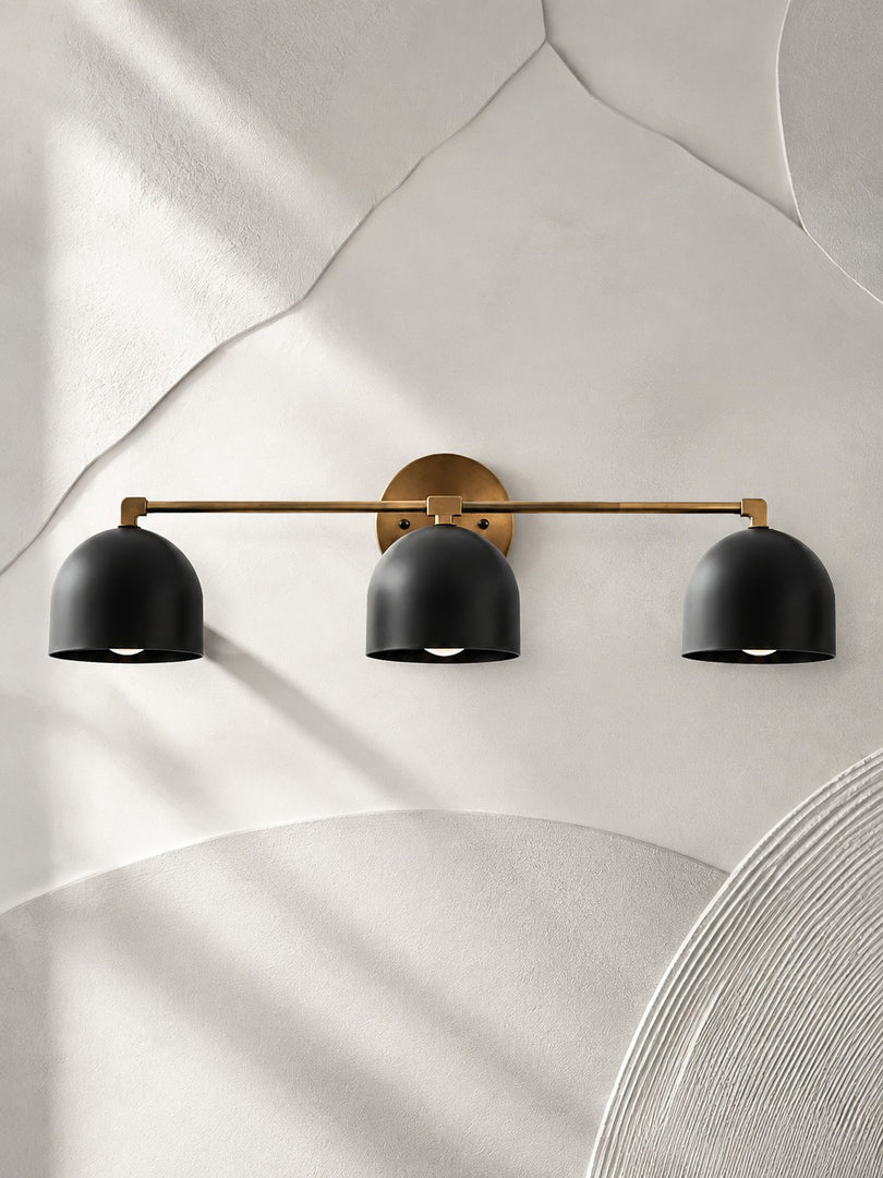 Metio Dome Vanity Wall Light – Mid-Century Fixture for Bathroom