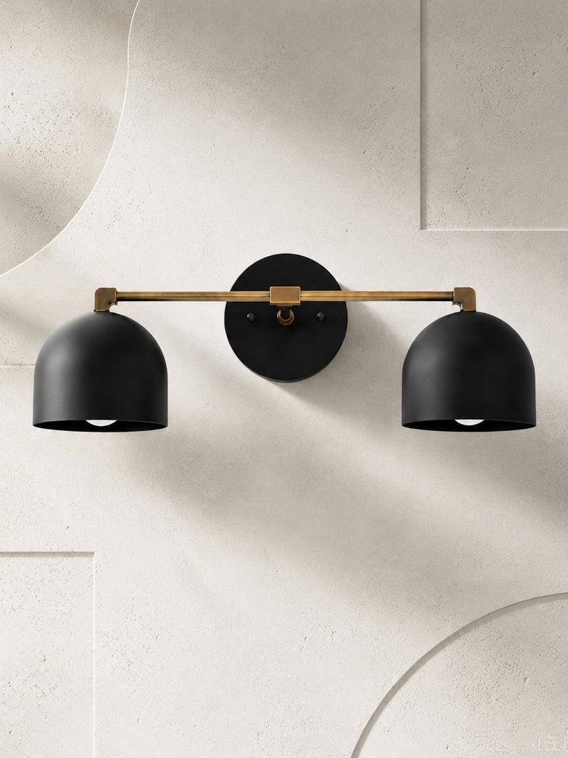 Metio Dome Vanity Wall Light – Mid-Century Fixture for Bathroom